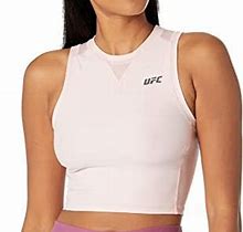 UFC Sleeveless Crew Neck Cropped Top Women's Clothing Blushing Rose : MD