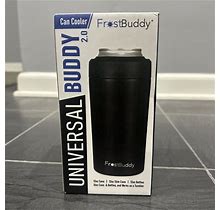 Frost Buddy Universal 2.0 Insulated Can/Bottle Cooler Navy Blue NEW