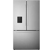 Cosmo 36" Counter Depth French Door 22.4 Cu. Ft. Refrigerator In Black/Gray/White | 70.3 H X 36 W X 30.8 D In | Wayfair