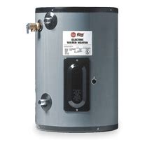 Rheem-Ruud Point-Of-Use Electric Water Heater: 120V, 6 Gal, 2,000 W, Single Phase, 15.12 in Ht Model: EGSP6