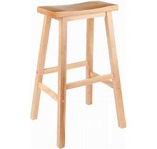 Winsome 29-In. Saddle Seat Stool, Beig/Green, Furniture