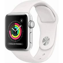 Apple Watch Series 3 (GPS, 38MM) - Silver Aluminum Case With White Sport Band (R