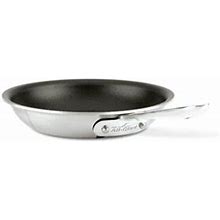 All-Clad D5® Brushed Steel Non-Stick Frying Pan Non Stick/Stainless Steel In Black/Gray | 2.9 H In | Wayfair 02893422D5a3c07ec14a128fe5e568cd