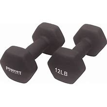 POWERT HEX Neoprene Dumbbell |Coated Colorful Hand Weights In Pair
