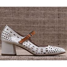 White Mary Janes Shoes 90S Wedding Patent Leather Chunky Heel Bridal Maryjanes Sole Boho High Quality Us 5 Eu 35 Uk 2.5