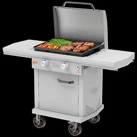 Loco COOKERS Griddle Chalk 2-Burner Liquid Propane Gas Grill In White | LCG2ST2C26