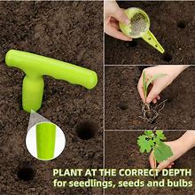 1Pc/12Pcs/14Pcs Soil Punching Gardening Auger Drill Bit For Seedling Planting, Hole Digger, Transplanting, Plastic Plant Hole Punching Tool, Planter,1 Hole Punch/3 Seeder/10 Signs