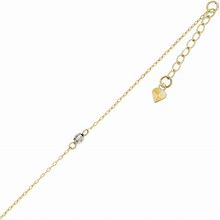 Zales Mirror Bead Anklet In 14K Two-Tone Gold - 10"