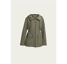 Moncler Leandro Short Parka Jacket, Grey, Women's, 3 (Large), Coats Jackets & Outerwear Winter Coats Parkas & Puffer Coats