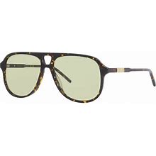 Gucci GG1156S 004 Havana/Green Pilot Men's Sunglasses