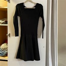 Polo By Ralph Lauren Dresses | Polo Ralph Lauren Rib Knit Sweater Dress | Color: Black | Size: M