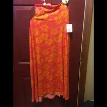 Lularoe Dresses | Strapless Maxi Dress | Color: Orange/Yellow | Size: Xs