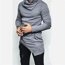 Men's T Shirt Tee Long Sleeve Shirt Poker Cowl Street Sports Long Sleeve Clothing Apparel Designer Basic Casual Comfortable