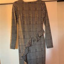Ruffled Midi Dress | Color: Gray | Size: 6