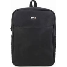 BOSS Kidswear - Logo-Print Backpack - Kids - Polyester - One Size - Black