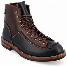 Taft 365 Mens M007 Stacked Heel Lace-Up Boots | Black | Regular 11 1/2 | Boots Lace Up Boots