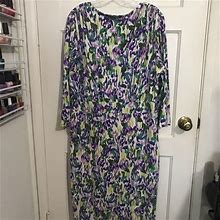 Chadwicks Dresses | Women Chadwicks Dress | Color: Green/Purple | Size: 16
