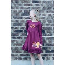 Give Thanks, Thanksgiving Dress, Monogram Thanksgiving Outfit, Ruffle Dress, Monogrammed, Personalized, Toddler Dress, Fall