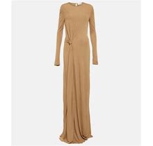 Saint Laurent, Jersey Maxi Dress, Women, Black, US 10, Dresses, Viscose