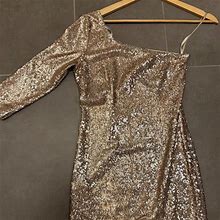 Bb Dakota Dresses | Bb Dakota Gold Sequin Dress | Color: Gold | Size: 0