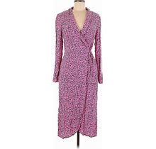 The Fifth Label Casual Dress - Midi V Neck 3/4 Sleeves: Pink Dresses - Women's Size 6
