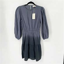Universal Thread Ombre Boho Dress Sz Xs Gray Tiered Elastic Waist