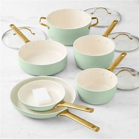 Greenpan(TM) Reserve Ceramic Nonstick 10-Piece Cookware Set, Julep | Williams Sonoma