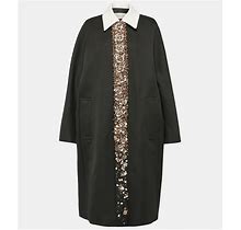 Dries Van Noten, Beaded Coat, Women, Black, S, Coats, Wool