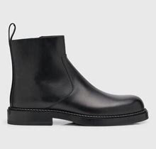 Bottega Veneta Men's Strut Leather Ankle Boots, Nero, Men's, 9D, Boots Ankle Boots & Booties