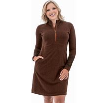 Aventura Women's Addison Dress - Brown Size Large - Tencel Lyocell