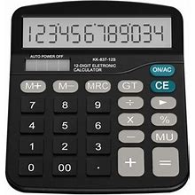 Wozhidaoke Calculator Standard Function Desktop Calculator Black Black , Black Standard