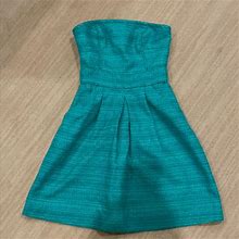 Banana Republic Dresses | Green Strapless Dress | Color: Green | Size: 00P