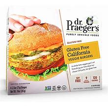 Dr. Praeger's, Gluten Free California Veggie Burger, 2.5 Ounce, 4 Count