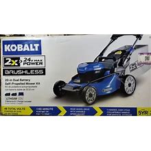 Kobalt 24-Volt Brushless 20-In Cordless Electric Lawn Mower Self