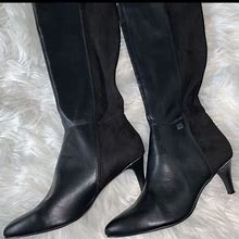 Alfani Shoes | Hakuu Wide-Calf Dress Boots From Alfani | Color: Black | Size: 10.5