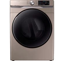 Samsung - 7.5 Cu. Ft. Stackable Gas Dryer With Steam And Sensor Dry - Champagne