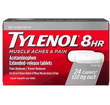 Tylenol Tylenol 8 Hour Caplets 24 Count, Pk72