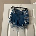 Distress Denim Shorts | Color: Blue | Size: 7J