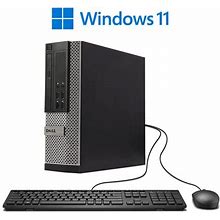 Windows 11 Pro 64Bit Fast Dell 9010 Desktop Computer Tower PC Intel Quad-Core i5 3.2Ghz Processor 4GB RAM 1TB Hard Drive With A (Monitor Not Included)