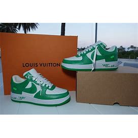 Louis Vuitton Air Force 1 Low - Virgil Abloh Edition - White/Green -