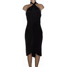 Venus Dresses | Nwt Venus Halter Waterfall Maxi Dress (Fabulous Year Round) | Color: Black | Size: Xl