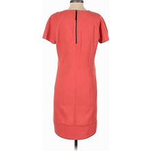 Philosophy Republic Clothing Casual Dress - Sheath Crew Neck Short Sleeve: Pink Solid Dresses - Women's Size 4