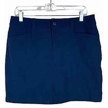 Eddie Bauer Skort Navy Blue Built-In Shorts Active Womens 6