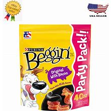 Purina Beggin' Strips Dog Treats Original With Bacon Flavor Dog Chews Snack 40Oz