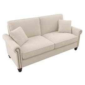 Bush Business Furniture Coventry Sofa, 73"W X 33-7/16"D X 35-3/4"H, Cream