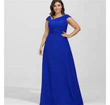 Jjs House Evening Special Occasions Maxi Dress Royal Blue Size 14