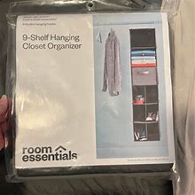 Room Essentials 9-Shelf Hanging Closet Organizer - New Home | Color: Grey | Size: M