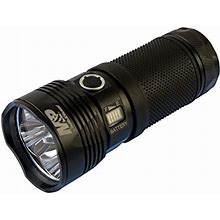 Smith & Wesson M&P 12,500 Lumen Night Terror Full Size Flashlight With 8 Modes, Waterproof Construction And Memory Retention For Survival, Outdoor An