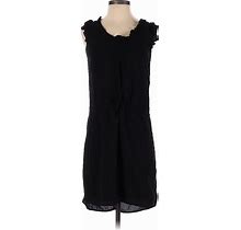 Old Navy Casual Dress - Shift Ruffles Sleeveless: Black Solid Dresses - Women's Size X-Small