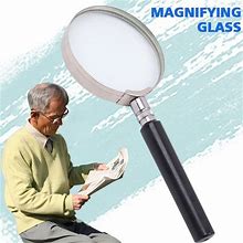 Seniors Magnifying Glass 10X Handheld Magnifier For Reading, Coins